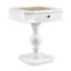 White Game Table with 2-drawer