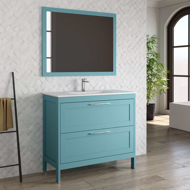 Bathroom Vanity Cabinet LAKESIDE Collection by DAX, Deep Blue