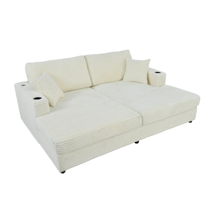 Flâneuse rembourrée, Beige