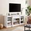 Console multimédia avec grande armoire de rangement