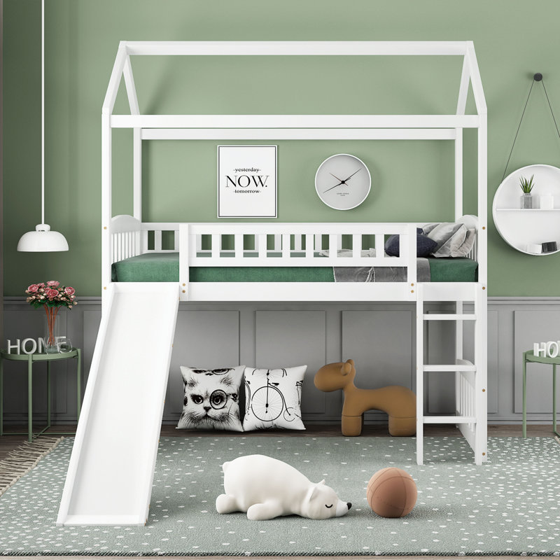 Karlsruhe Twin Loft Bed by Harper Orchard, White