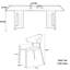 Ensemble de salle à manger rectangulaire rétro-100491841-100491842