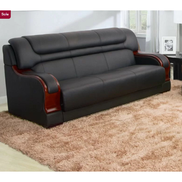 Dhiren 75'' Leather Sofa