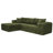 Harvill Boneless 2 - Piece No Assembly Required Upholstery Free Combination Cloud Sectional Sofa with Pillow-1260119433-1264245005