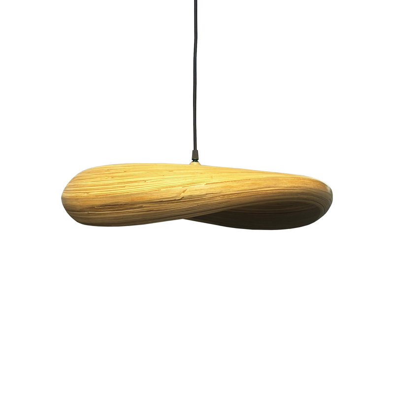 Jetcho 1 - Light Natural Dome Pendant, 4" H x 12" W x 12" D
