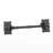 Black Cabin Hook Eye Latches 7.3" L Wrought Iron with Hardware