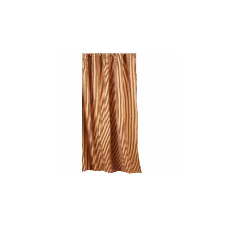 Rideau de douche simple de couleur unie York, Rouge grange / muscade