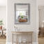 Miroir mural décoratif décoratif en bois massif avec cadre perlé