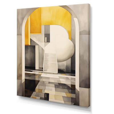 " Yellow And Grey Intersecting Realities III "