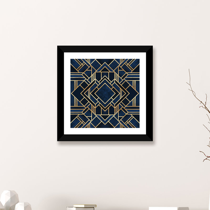 Art déco III par Elisabeth Fredriksson - Impression sur toile tendue sur châssis, H 24 po x l 24 po x P 1 po