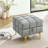 Pet-Friendly Storage Ottoman with Stainless Steel Legs