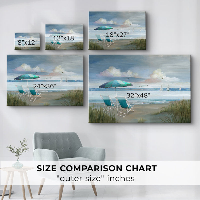 Vue sur l'océan - Cavas enveloppés de galerie, 24 x 36