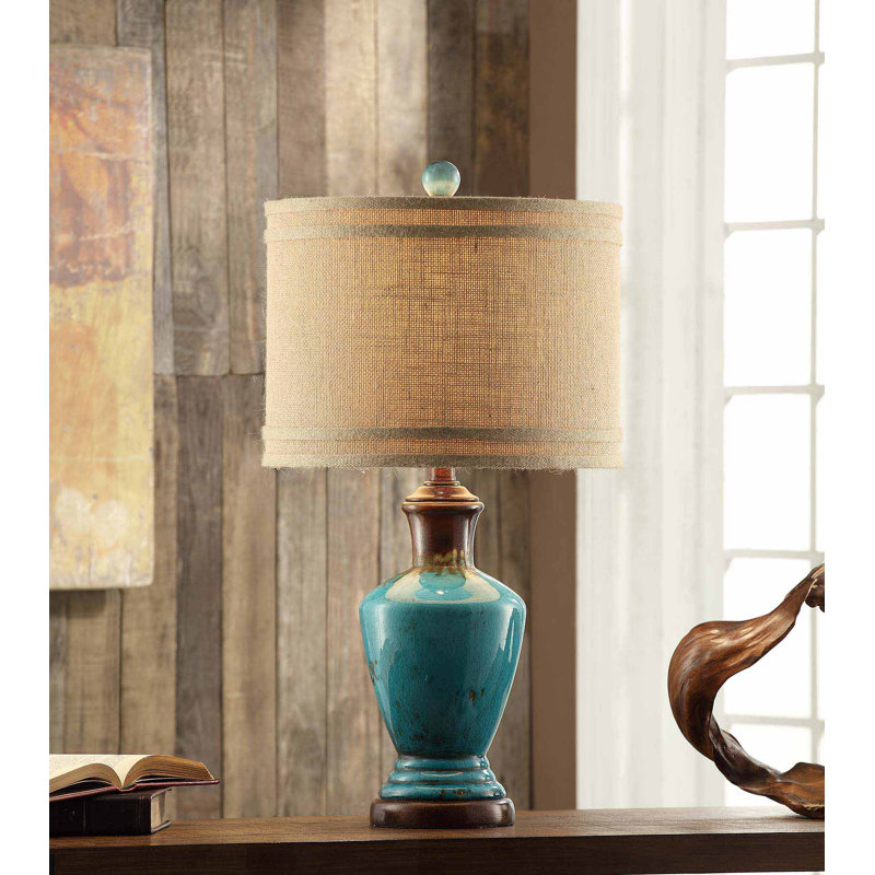 Willington Table Lamp, Turquoise