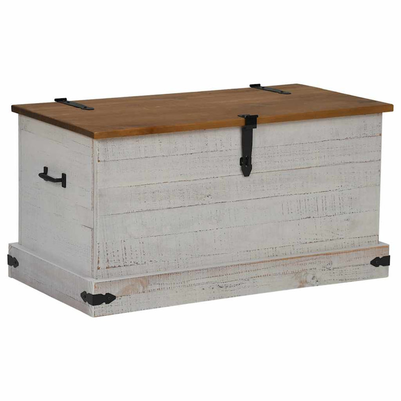 Camp Trunk / Footlocker, Natural/White