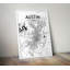 «Austin City Map», reproduction d'impression sur affiche-24705127