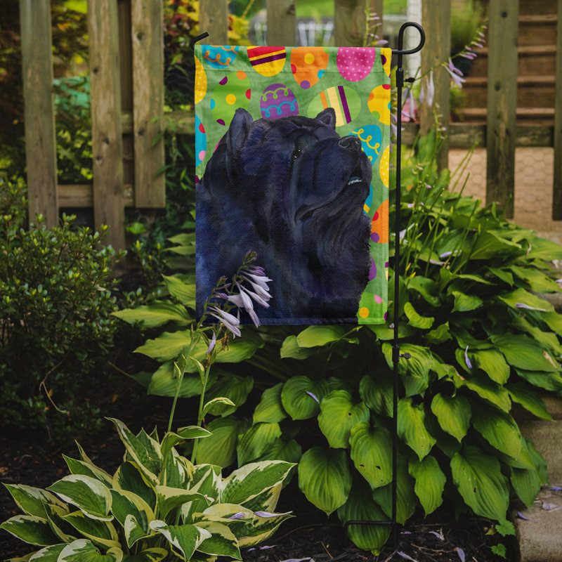 Drapeau de jardin Atara, Chow-chow (noir)