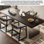 Bureau noir en bois massif-292805931