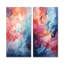 Abstract Celestial Galaxy Smoke - Abstract Canvas Wall Art Set Of 2-1363887764-1363887761