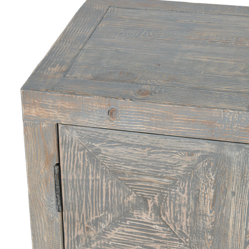 103.5'' W Solid Wood Sideboard, Timeworn Gray