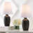 Xander 19.5" Minimalist Scandinavian Concrete Effect Resin/Iron Ginger Jar LED Table Lamp-1092774535