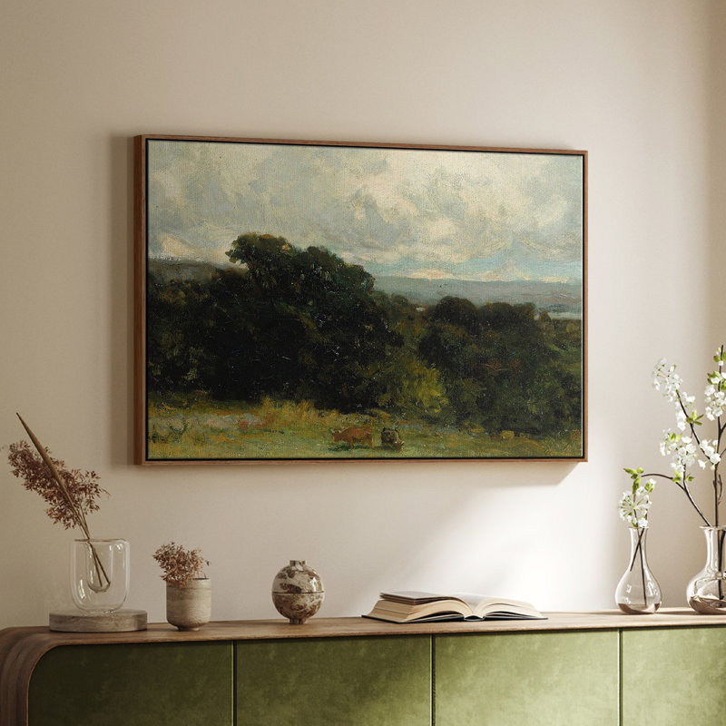 "Vintage Landscape - DLLXII" sur toile, Noyer, H 25 po x l 37 po