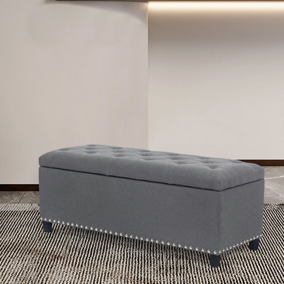 Chamisa Upholstered Storage Ottoman by Ebern Designs