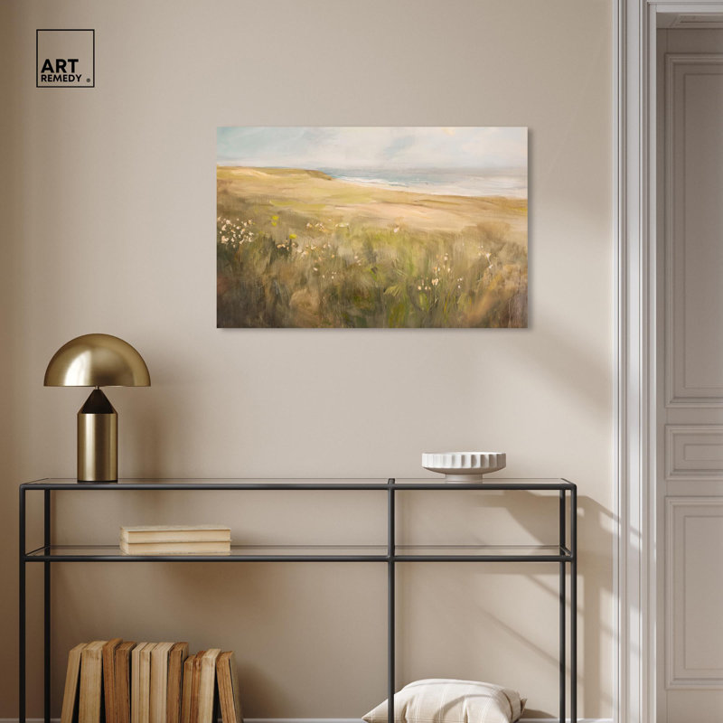 Sea Green Rustic Farmhouse Canvas Art, 30" x 20"