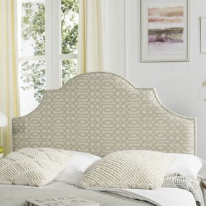 Caswell Upholstered Panel Headboard in , Silver