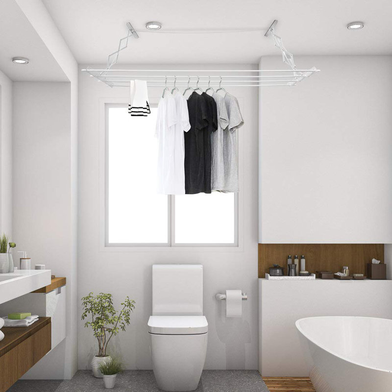 Adjustable Wall Mounted Clothes Rack