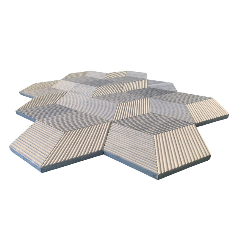 Carrelage mural en marbre Hexagon