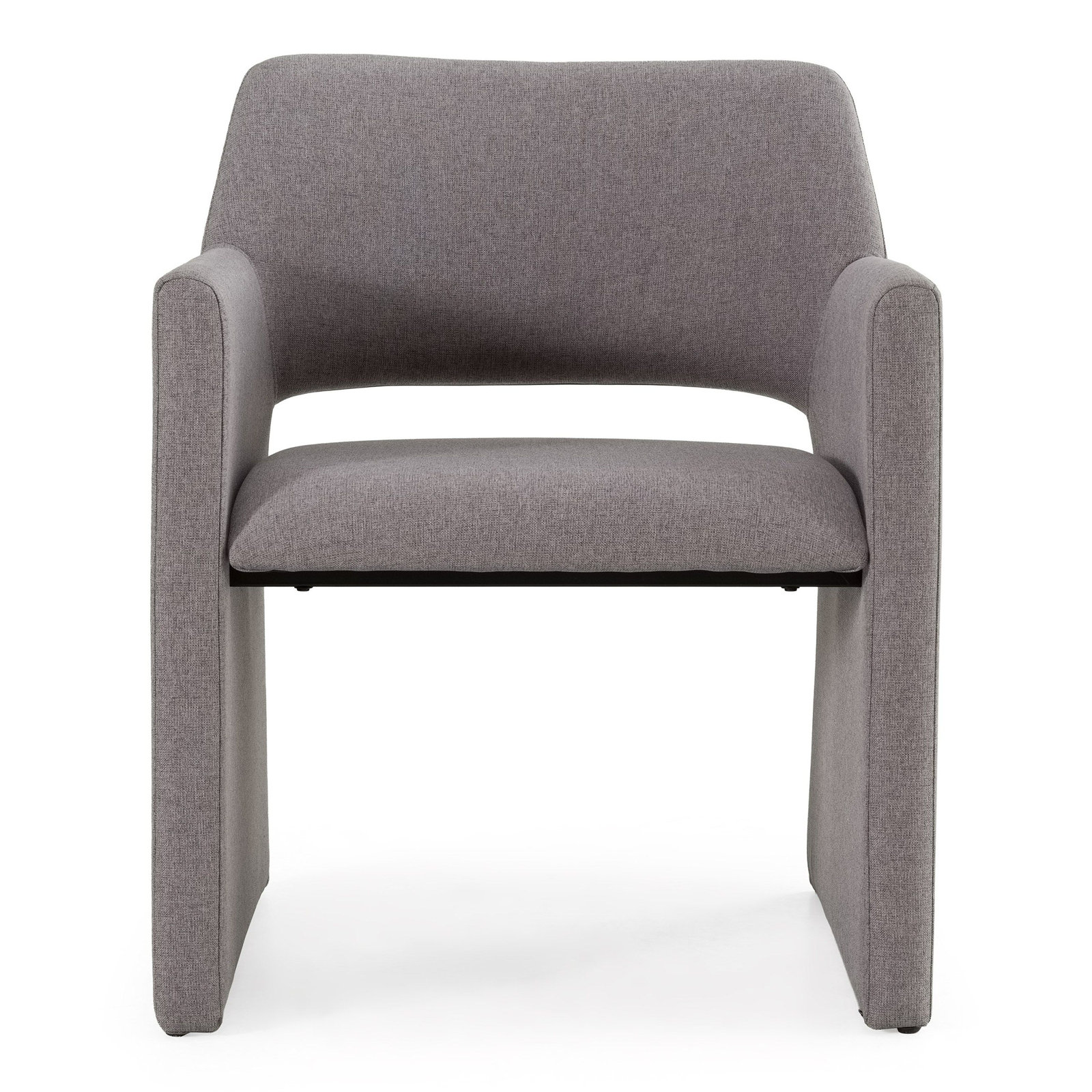 Dollie Upholstered Dining Armchair, Gray