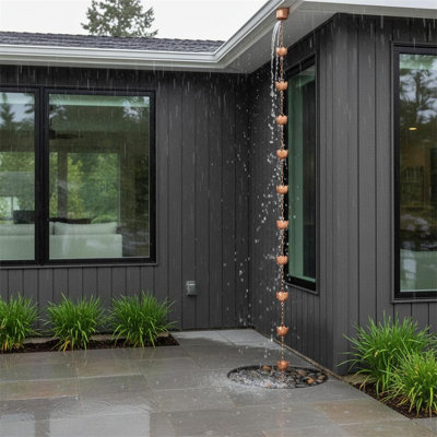 Metal No Subject Rain Chain