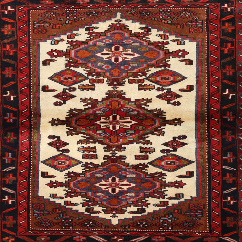 Tapis oriental brun / beige, Rond 5 pi