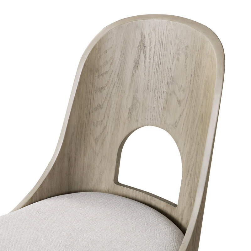 Ensemble de table de salle à manger Doloros, Chêne blanc, 7 pièces : table, 6 chaises