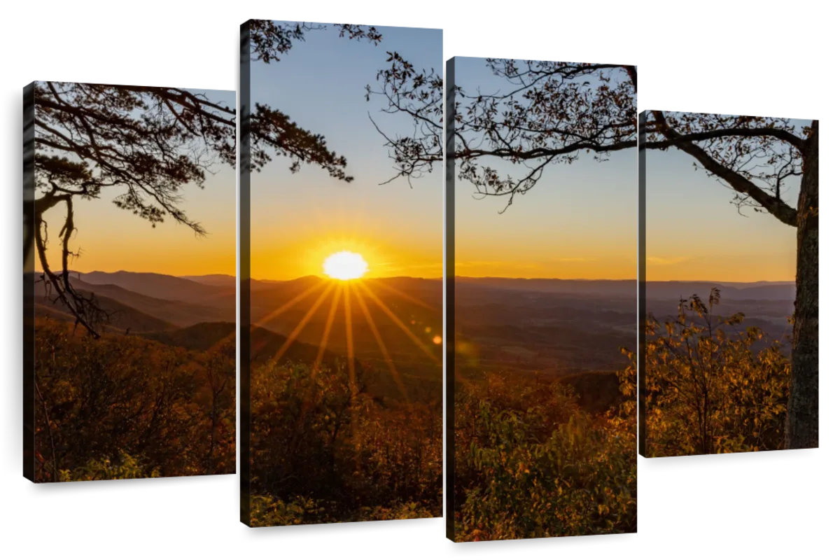 Millwood Pines Alvord Blue Ridge Parkway At Sunset | Wayfair
