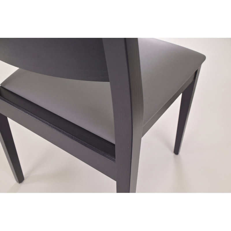Chaise Estes, Gris clair, Chêne