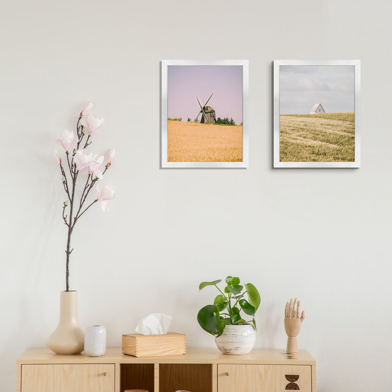 Dreketi Matte Wood Single Picture Frame, Silver, 11" x 14" Matted to 8" x 10" 