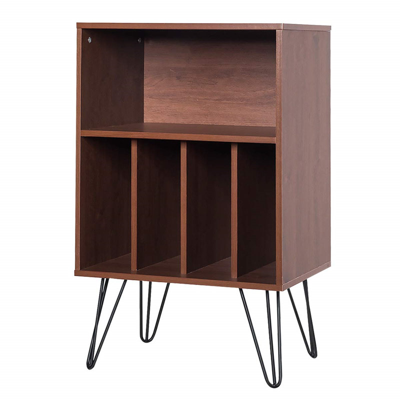 87cm H Media Shelves, Brown