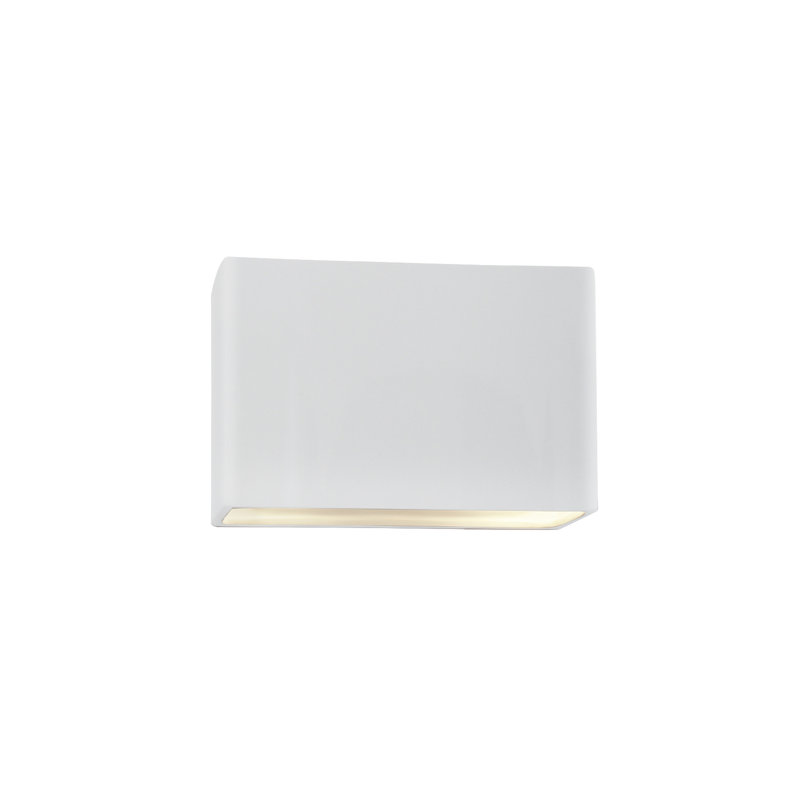 Ambiance Collection™ LED Outdoor Flush Mount, Gloss White/Gloss White, 6" H x 10" W x 4" D, No