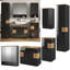 Billison 5 Piece Bathroom Furniture Suite with Mirror