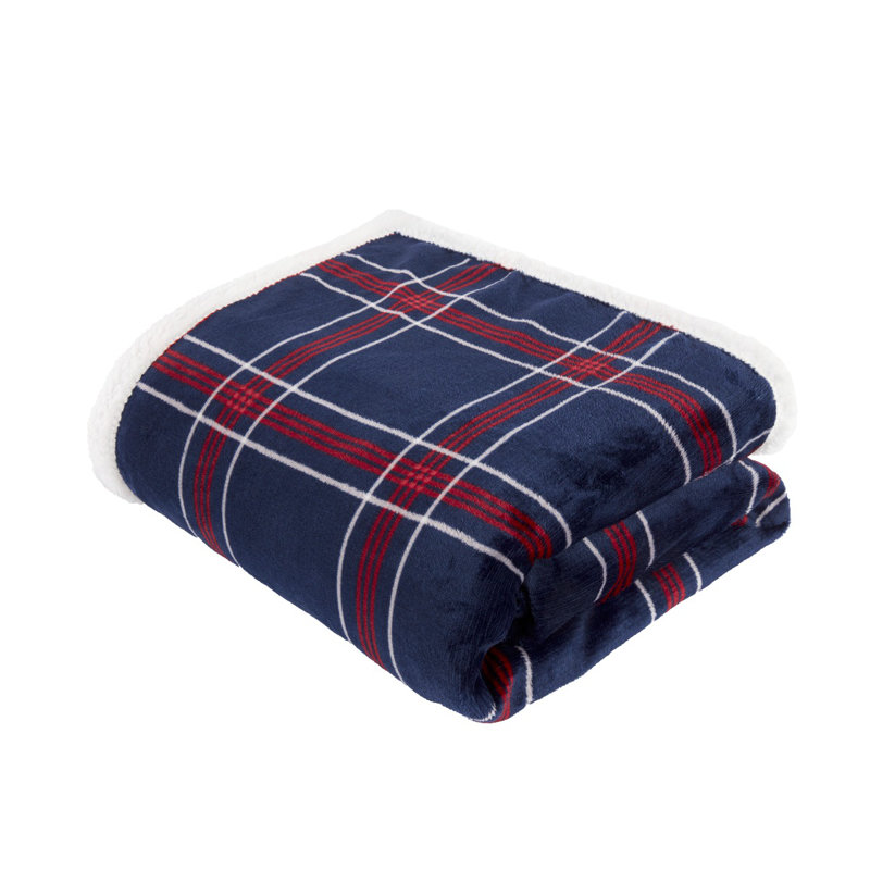 Hoy Knitted Throw Blanket, Grey