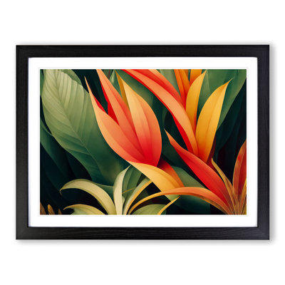 Evolving Tropical Flowers - Framed Print