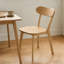 Ensemble de 2 chaises de salle à manger en bois massif-1063627108