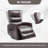 Heat Massage Manual Recliner Chair With Rocker And Swivel In Fabric For Living Room-1093506141