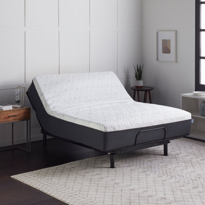 Sealy 12” Copper Chill Medium Hybrid Mattress with Sleep Essentials Adjustable Base