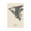 Dakar, Senegal Map by Ayse Deniz Akerman - Wrapped Canvas Print-1019316407