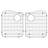 Aversa 33'' L Drop-In Double Bowl Granite Kitchen Sink-48407087