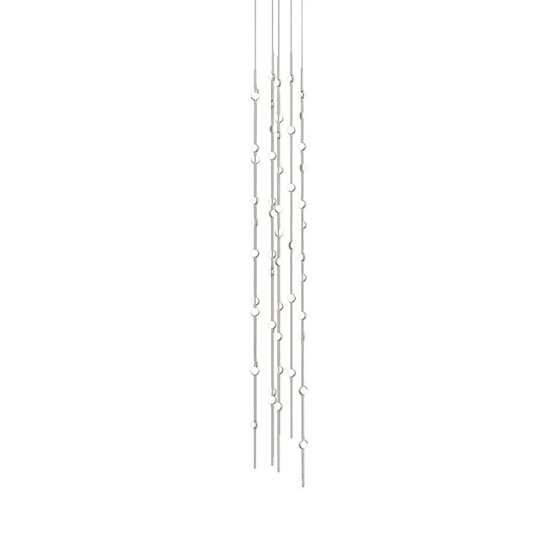 Constellation 55 - Light LED Pendant, Clear, Satin Nickel, 2700K