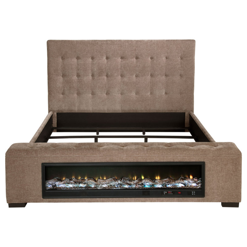 Lit pour grand lit Crombie Brown, Grand lit