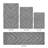 Hugo Premium 100% Cotton 2370 GSM 4-Piece Tufted Bath Rug Set with Non-Slip Spray Latex Backing, OEKO-TEX® Certified, Super Absorbent & Machine Washable, Gray-311752664-286268720